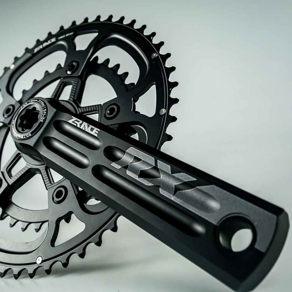 ZRACE RX Road Crankset Features High-Strength Hollow Aluminum Alloy Crank. Compatible with 2x10/2x11/2x12-Speed Drivetrains. Ava