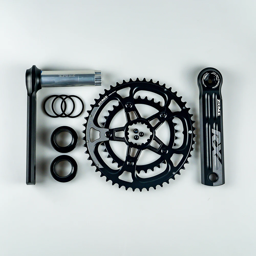 ZRACE RX Road Crankset Features High-Strength Hollow Aluminum Alloy Crank. Compatible with 2x10/2x11/2x12-Speed Drivetrains. Ava
