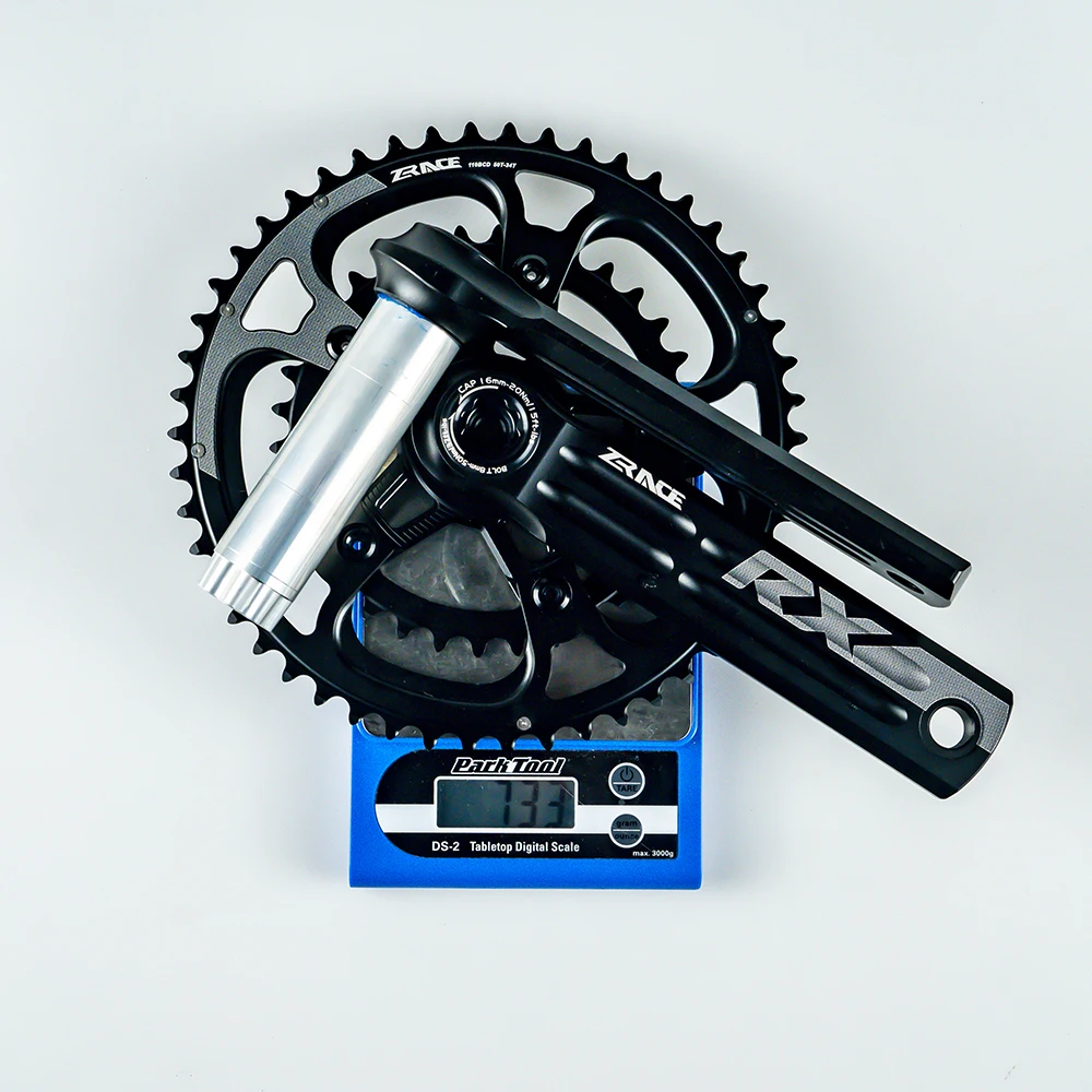 ZRACE RX Road Crankset Features High-Strength Hollow Aluminum Alloy Crank. Compatible with 2x10/2x11/2x12-Speed Drivetrains. Ava