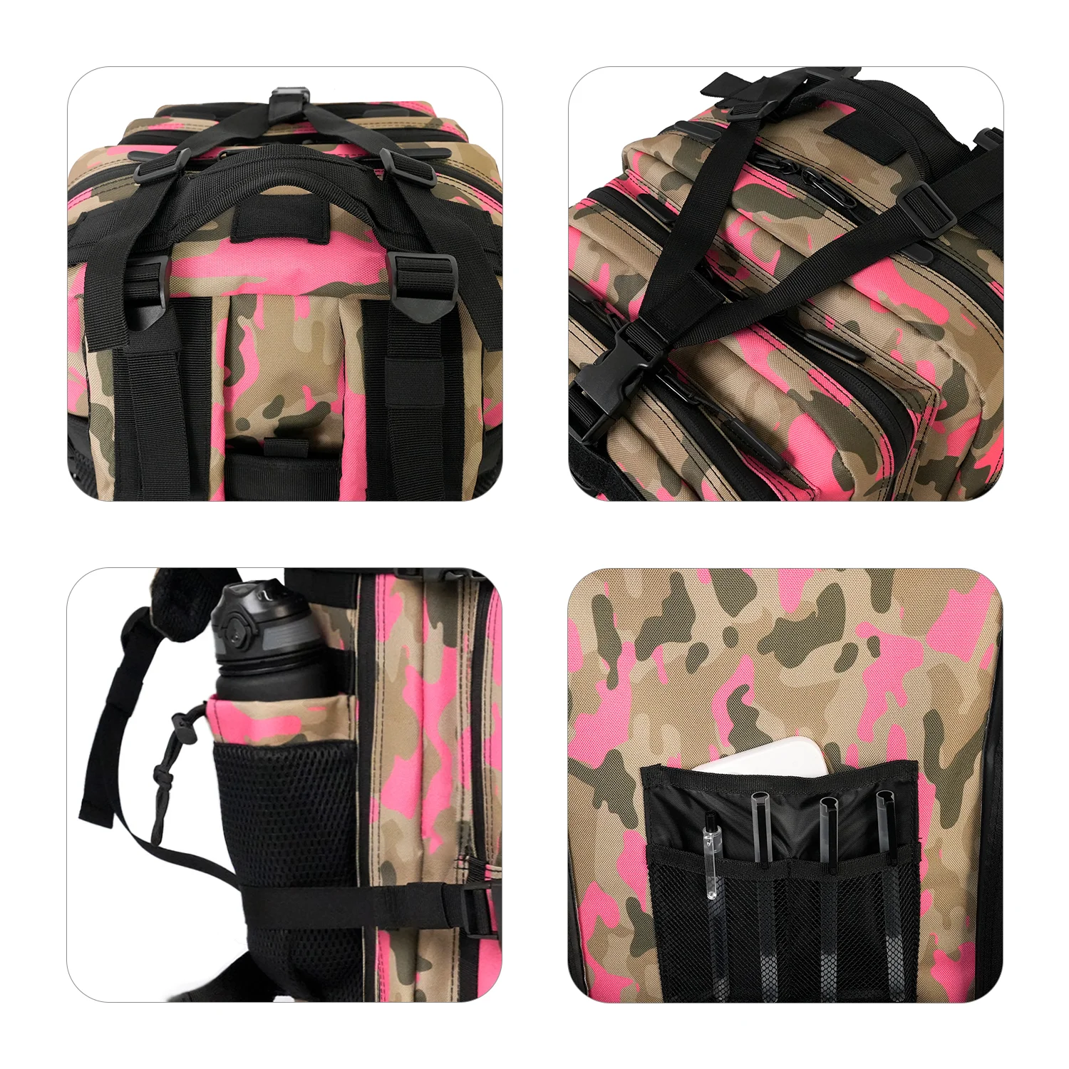 45L Tactical Backpack 3P Bag 3 Days Assault Outdoor Backpack Waterproof Climbing Rucksack Camping Hiking Hunting Mochila Bag