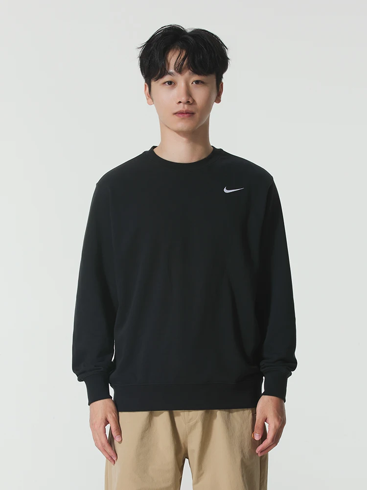 Nike Pullover Men's Sportswear Running Knit Jacket Fashionable Long-Sleeved Round Neck Warm Sweatshirt Ib8825-010