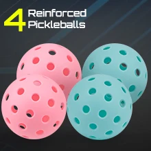 Joysent Fiberglass Pickleball Paddle Set 13mm Honeycomb Core For Men Women Beginners With 2 Rackets 4 Balls And 2 Sweatbands