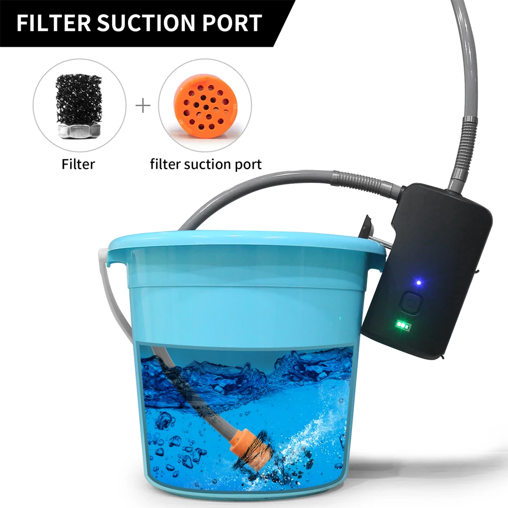Portable Electric Camping Shower Rechargeable Waterproof Shower Pump For Outdoor Hiking Swimming Climbing Pet Car Clean