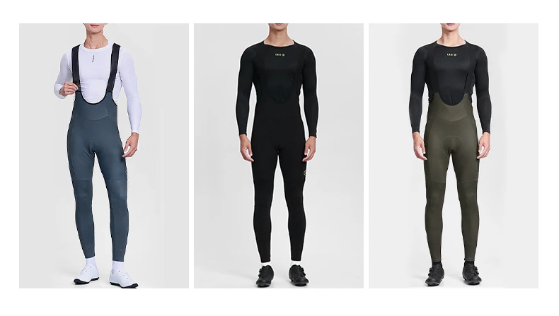 INBIKE Fleece Road Bike Bib Pants for Men Winter Thermal Cycling Bibs Windproof Biking Bicycle Pants MTB Cycling Clothing Man
