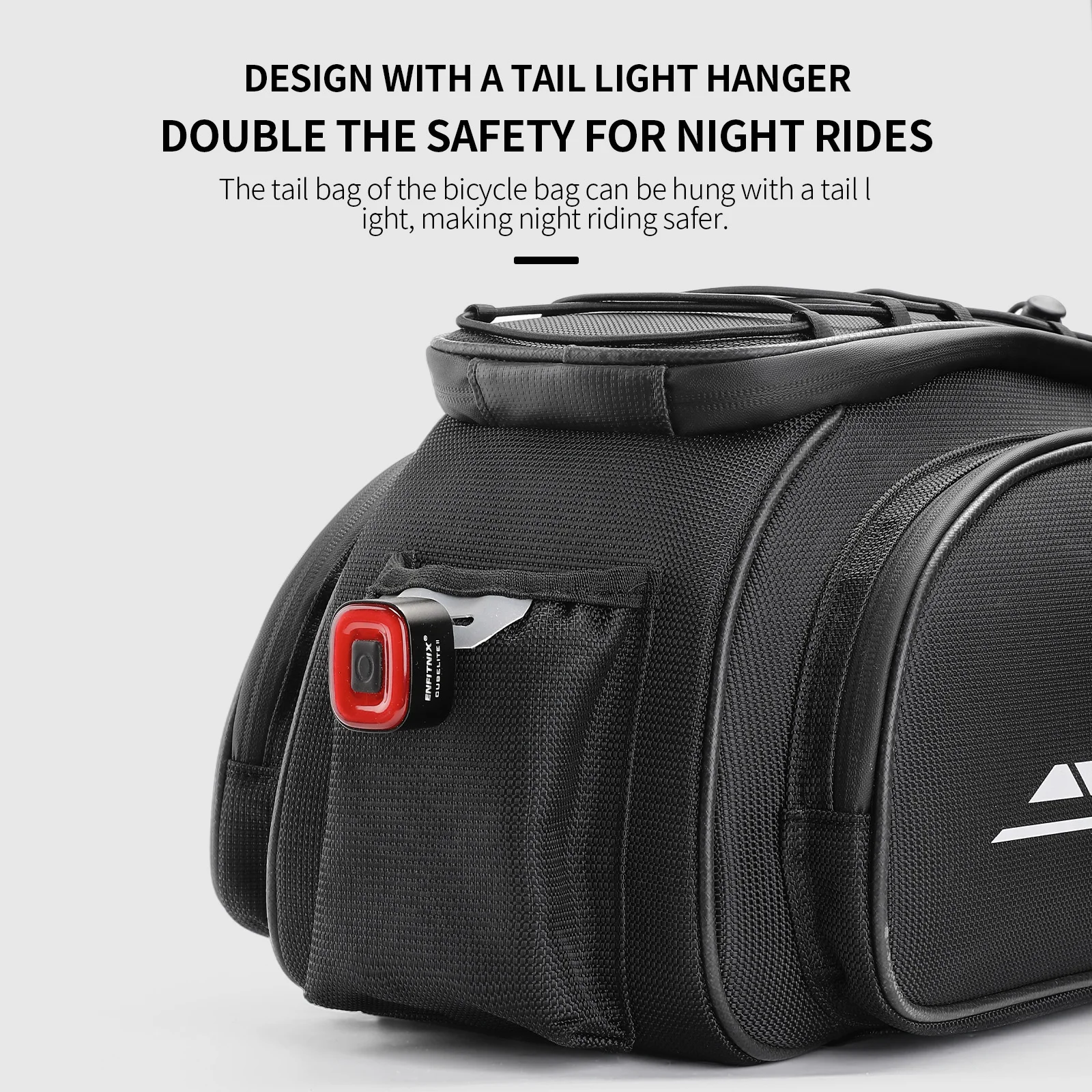 TOSUOD Bicycle Rear Pannier Bag Outdoor Waterproof Bicycle Bag 13L Large Capacity Mountain Bike Bag Bike Accessories