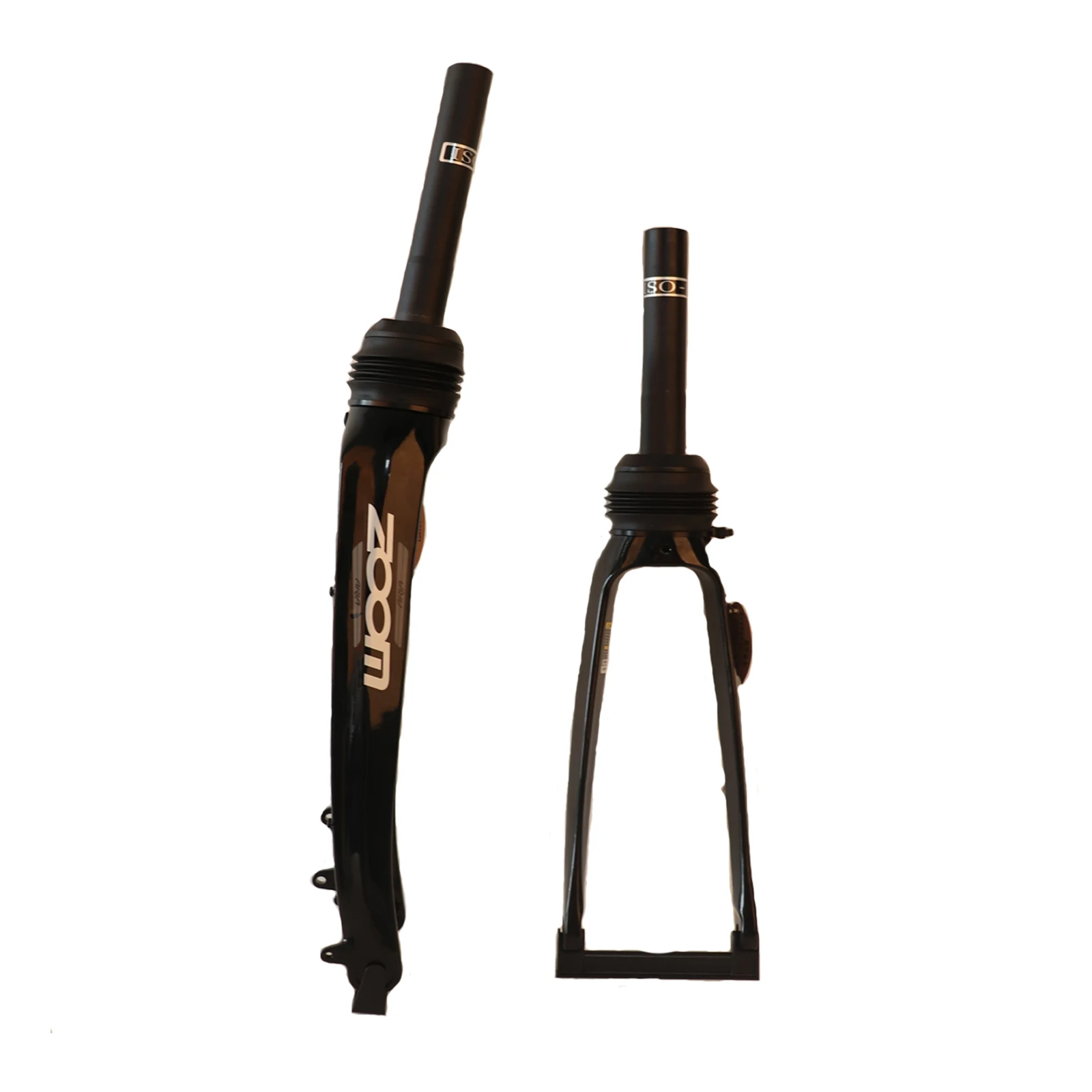 ZOOM Bicycle Fork Mountain MTB Road City Bike Fork Double Shoulder aluminium alloy Shock Absorber Front Fork 20inch Disk Brake
