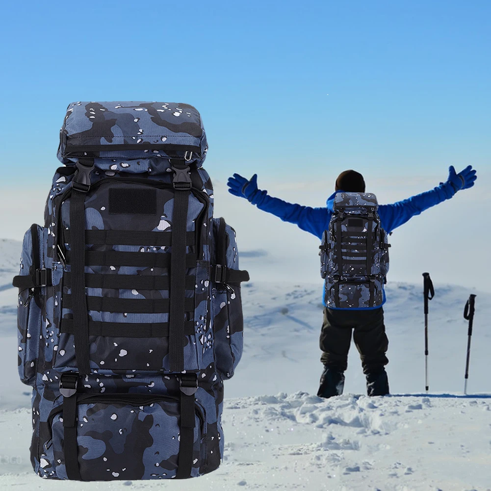 80L Hiking Backpack Mountaineering Bag Climb Bag Tactical Backpacks Waterproof Mountain Climbing Rucksack Travel Accessories
