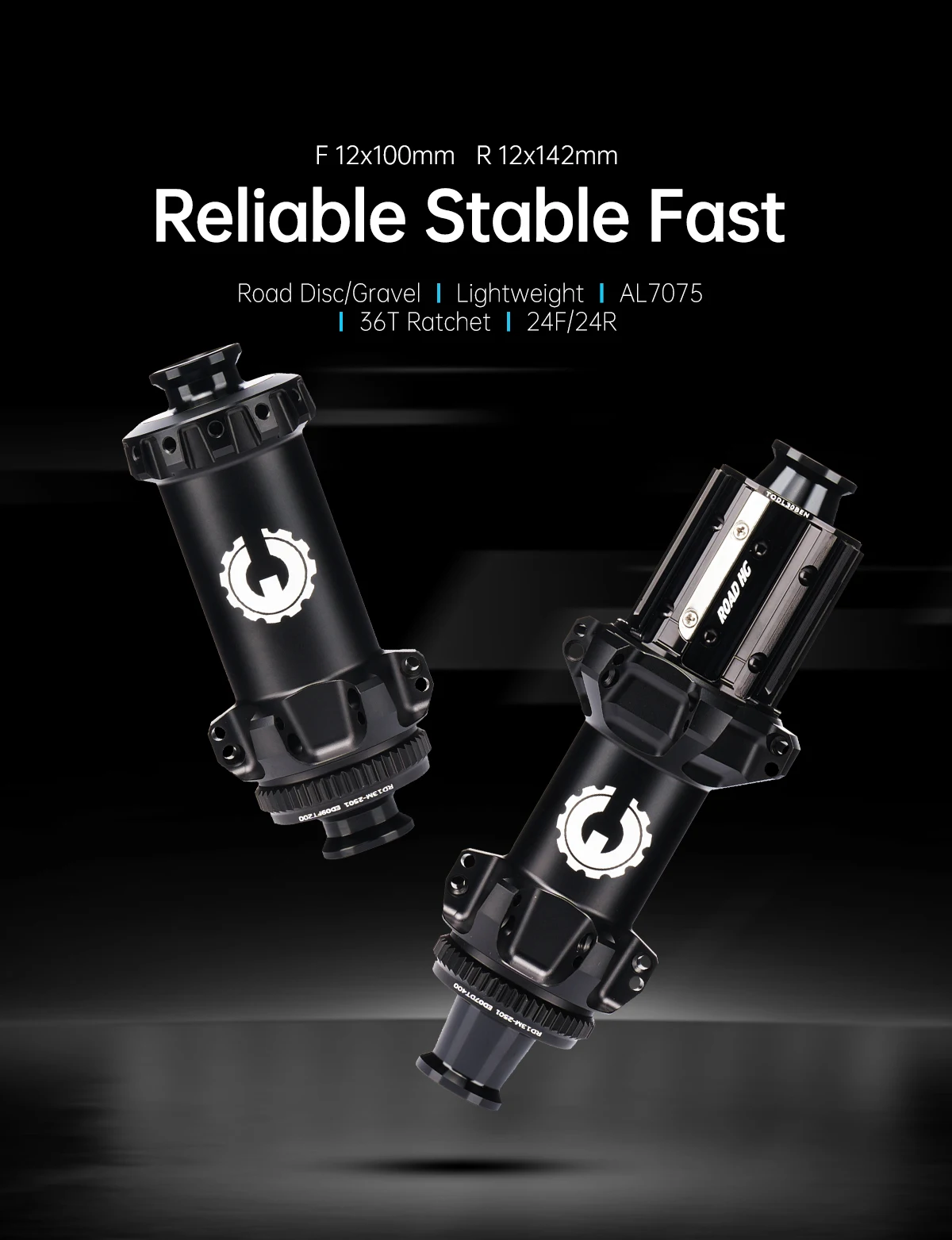 Bicycle Hub 36T Ratchet Ceramic/Steel Bearing Center Thru - HG/XDR/CP/N3W/MSR