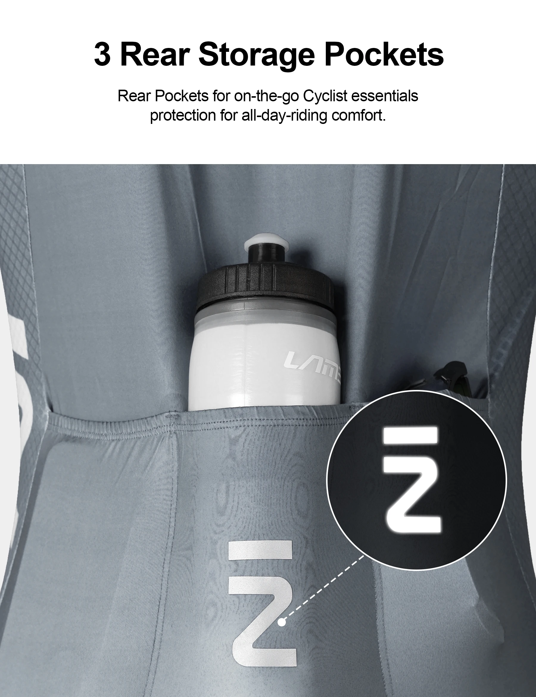 INBIKE Men's Cycling Set Long Sleeve Jersey Bib Pants Quick-Dry Road Bike Suit with Pockets Spring Autumn Cycling Clothing Man