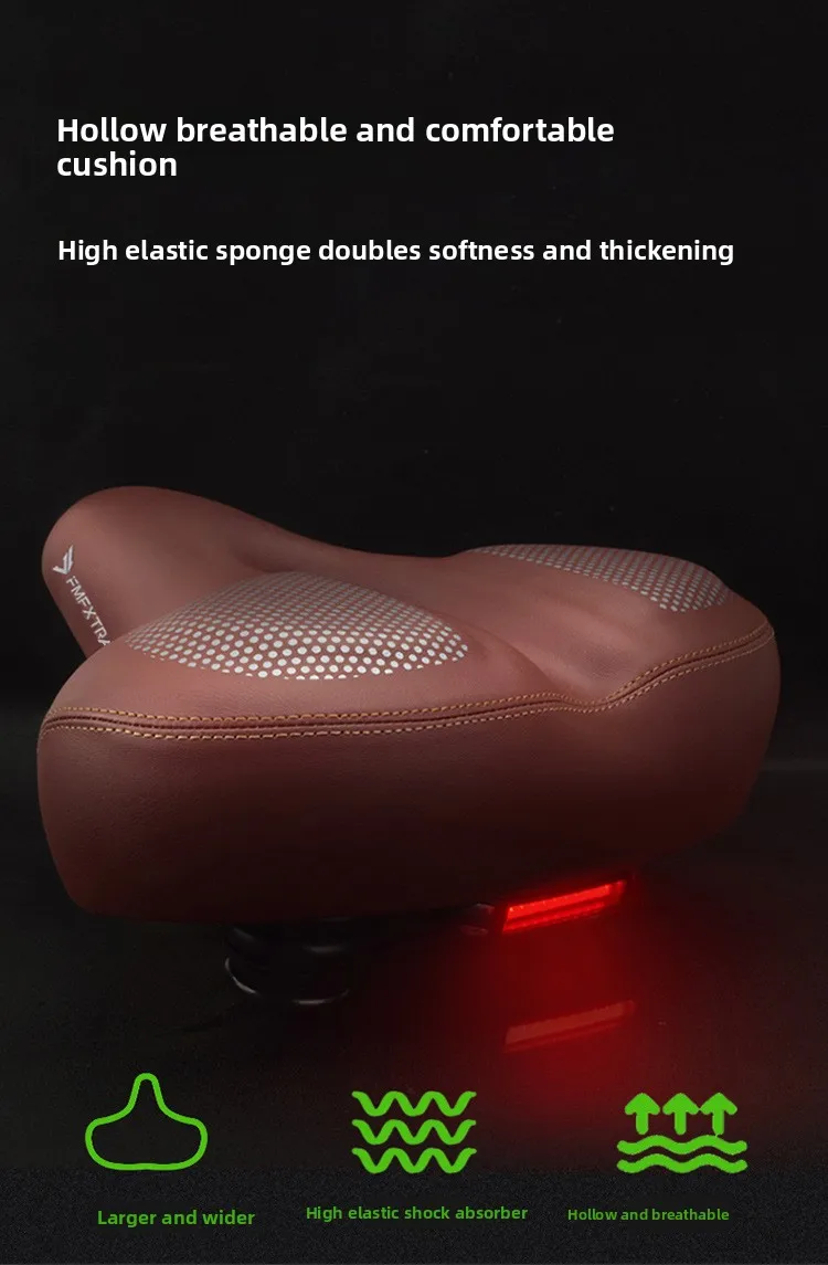 Bicycle Seats for Comfort Men  Women Oversized & Extra Soft Padded Bike Seat Cushion Comfortable Large Bike Saddle Mountain