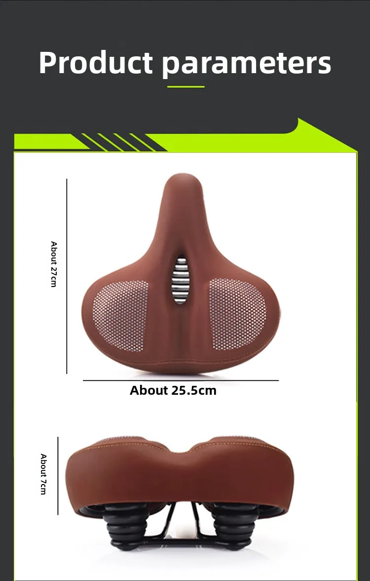 Bicycle Seats for Comfort Men  Women Oversized & Extra Soft Padded Bike Seat Cushion Comfortable Large Bike Saddle Mountain