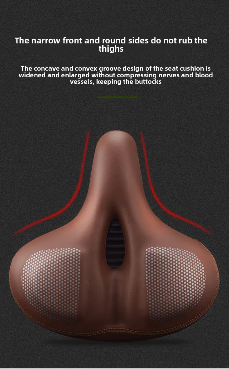Bicycle Seats for Comfort Men  Women Oversized & Extra Soft Padded Bike Seat Cushion Comfortable Large Bike Saddle Mountain
