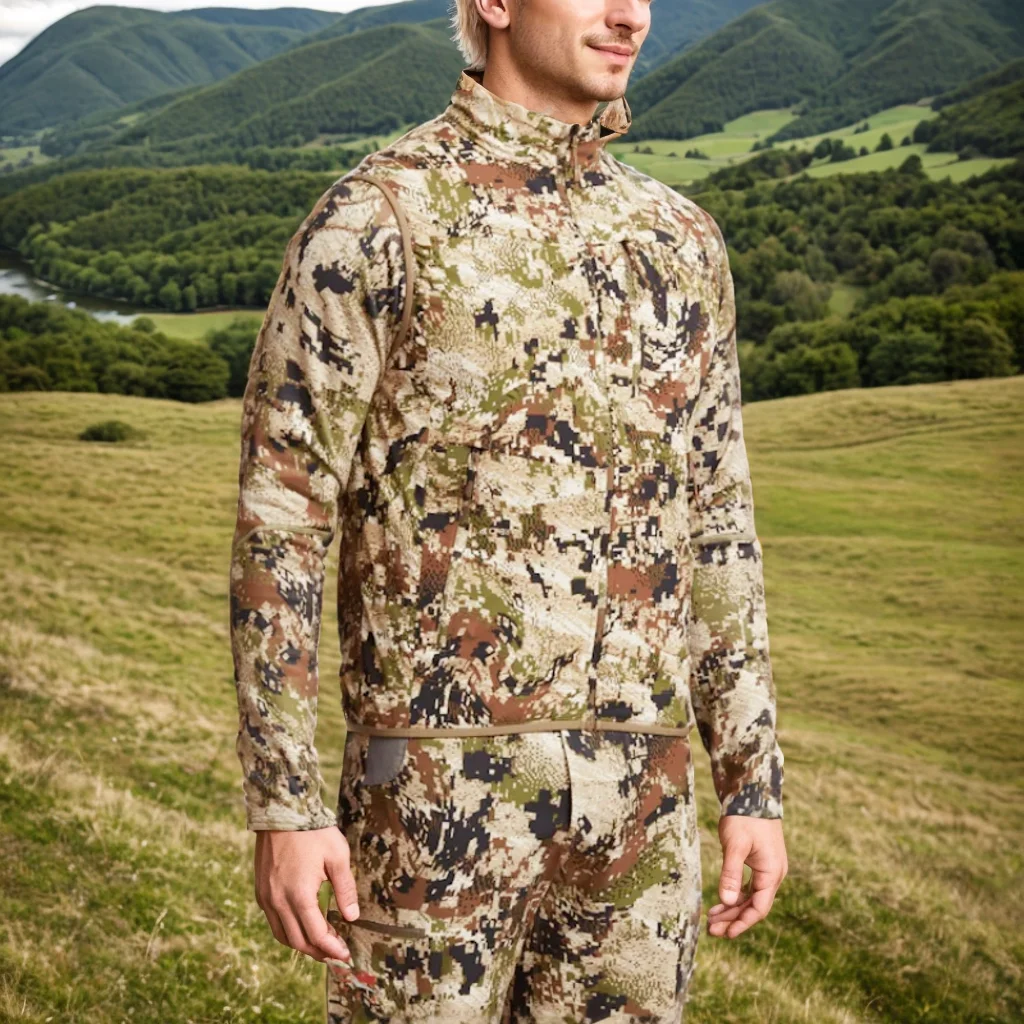 High Quality Fall Winter Men's Fishing Camouflage Ambient 100 Vest Hunting Vest
