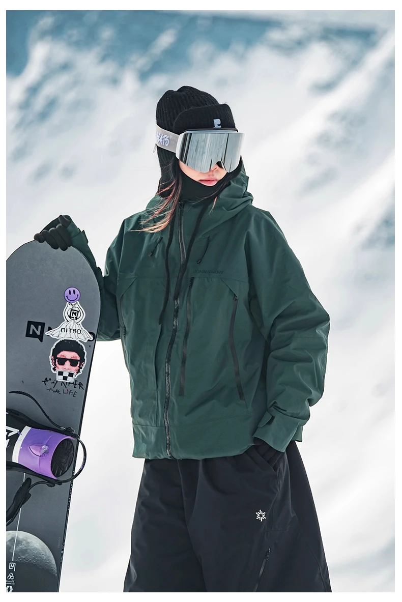 John Snow 2026 Unisex American Style Snowboard Jacket Professional Waterproof Windproof Thermal Winter Ski Coat for Men & Women