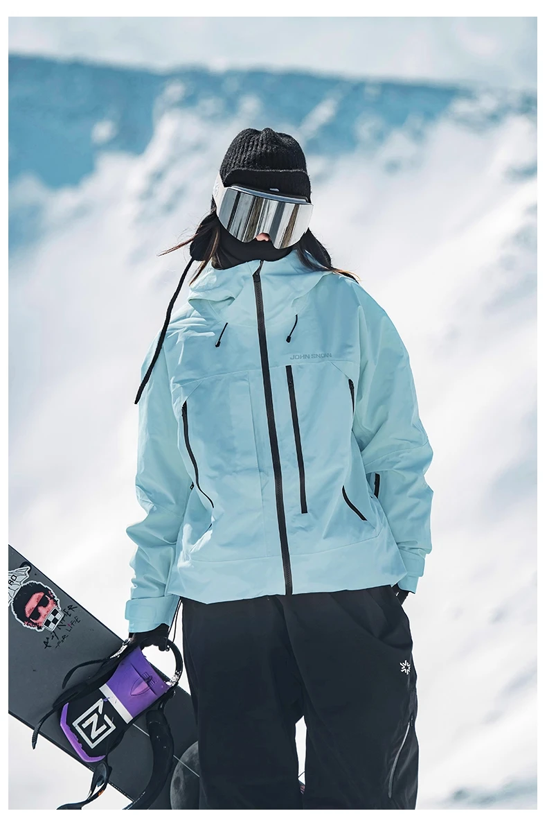 John Snow 2026 Unisex American Style Snowboard Jacket Professional Waterproof Windproof Thermal Winter Ski Coat for Men & Women