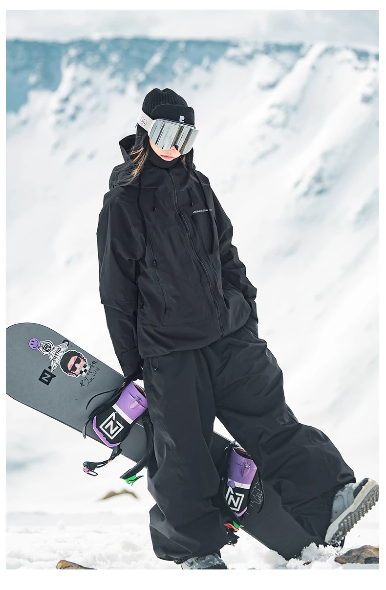John Snow 2026 Unisex American Style Snowboard Jacket Professional Waterproof Windproof Thermal Winter Ski Coat for Men & Women