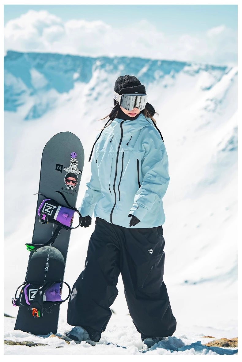John Snow 2026 Unisex American Style Snowboard Jacket Professional Waterproof Windproof Thermal Winter Ski Coat for Men & Women