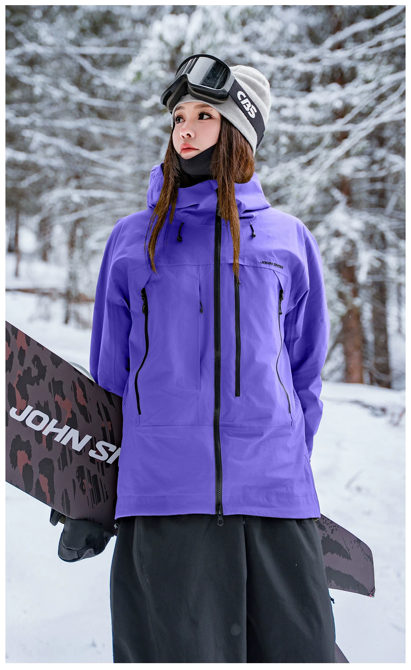 John Snow 2026 Unisex American Style Snowboard Jacket Professional Waterproof Windproof Thermal Winter Ski Coat for Men & Women