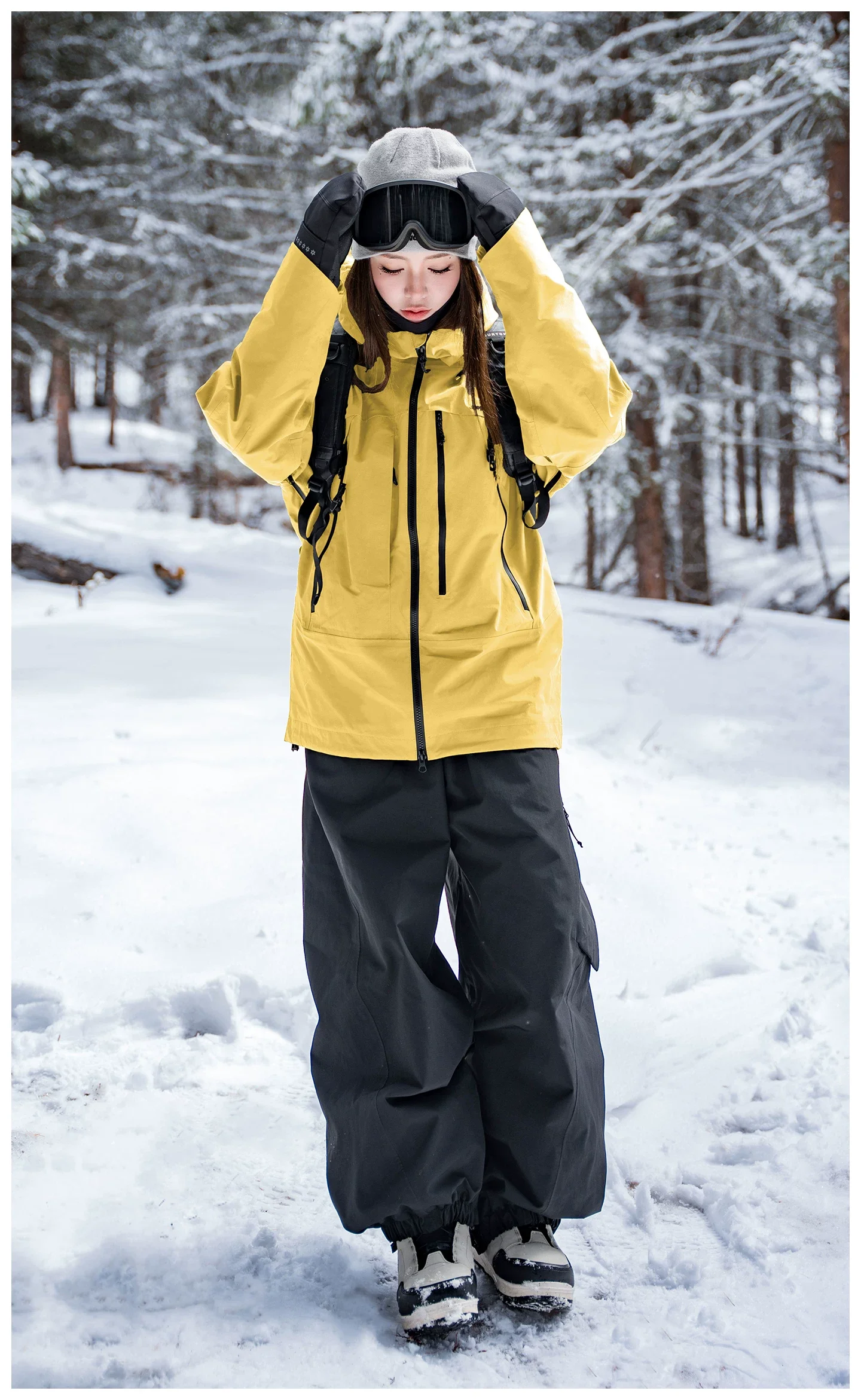 John Snow 2026 Unisex American Style Snowboard Jacket Professional Waterproof Windproof Thermal Winter Ski Coat for Men & Women