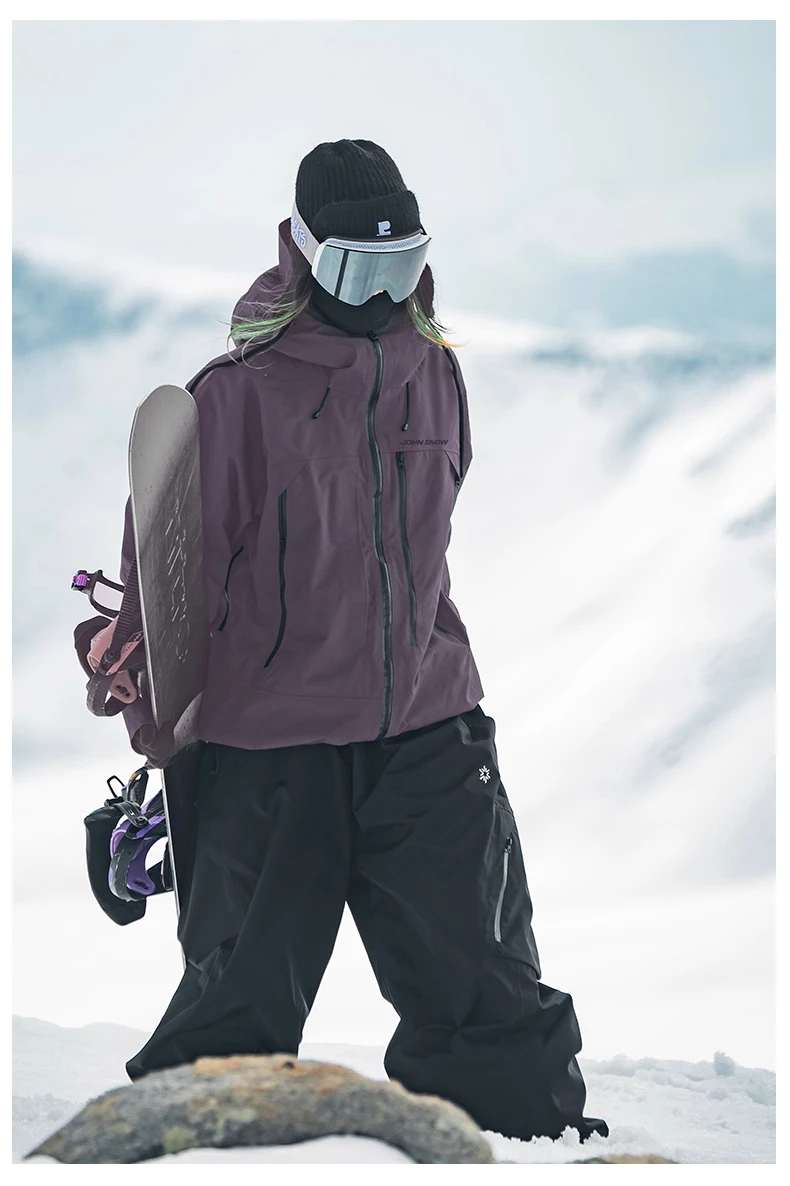 John Snow 2026 Unisex American Style Snowboard Jacket Professional Waterproof Windproof Thermal Winter Ski Coat for Men & Women