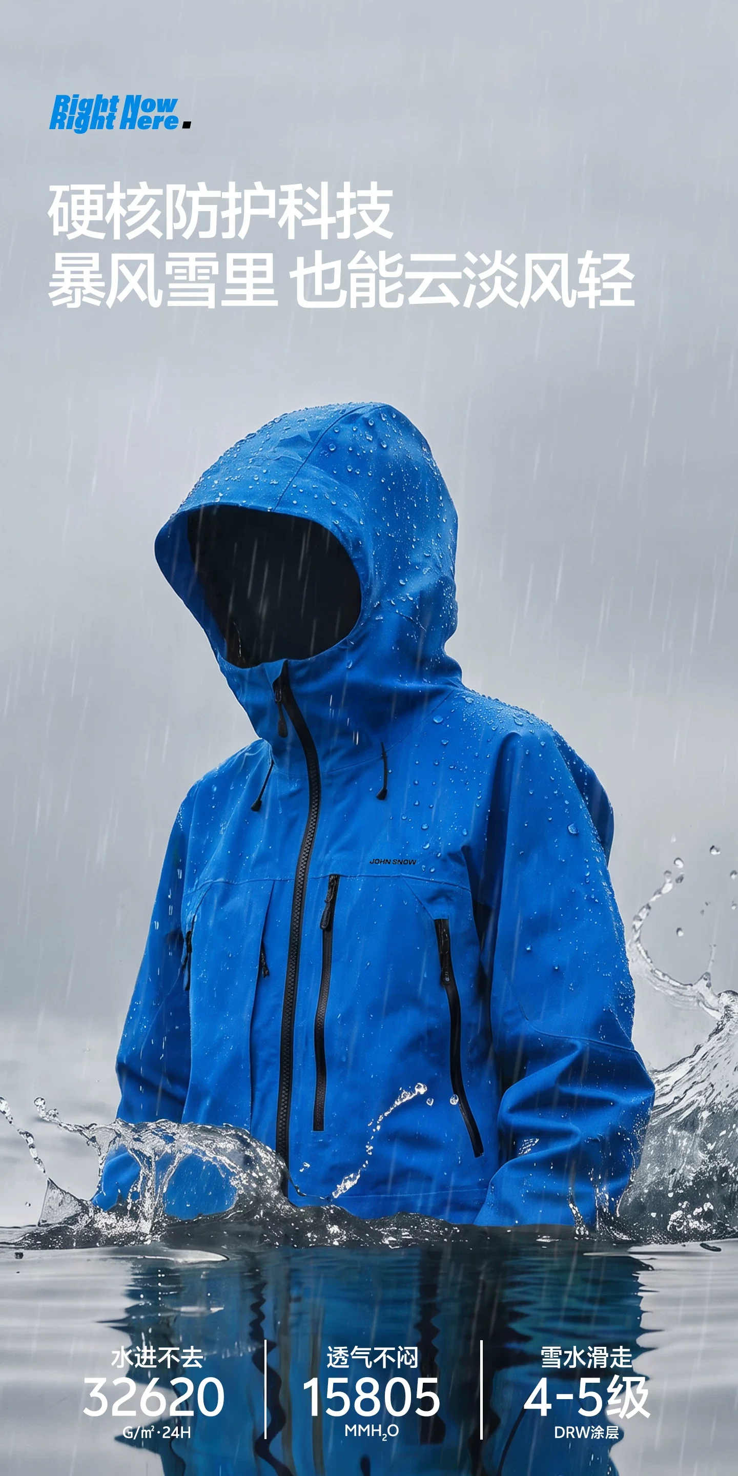 John Snow 2026 Unisex American Style Snowboard Jacket Professional Waterproof Windproof Thermal Winter Ski Coat for Men & Women