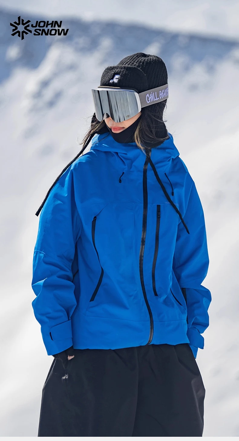 John Snow 2026 Unisex American Style Snowboard Jacket Professional Waterproof Windproof Thermal Winter Ski Coat for Men & Women