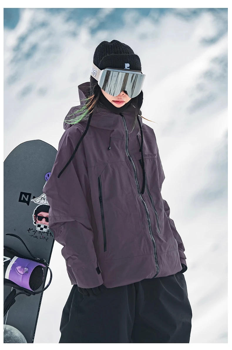 John Snow 2026 Unisex American Style Snowboard Jacket Professional Waterproof Windproof Thermal Winter Ski Coat for Men & Women