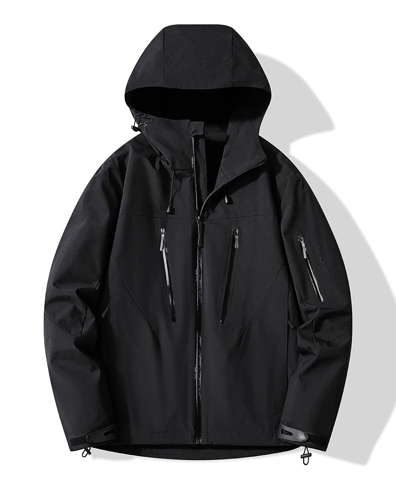 JNLN Unisex Rain Coat Hiking Camping Trekking Mountaineering Waterproof Jackets Men Women Outdoor Sporty Windproof Windbreaker
