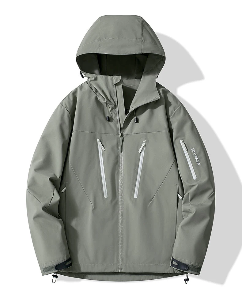 JNLN Unisex Rain Coat Hiking Camping Trekking Mountaineering Waterproof Jackets Men Women Outdoor Sporty Windproof Windbreaker