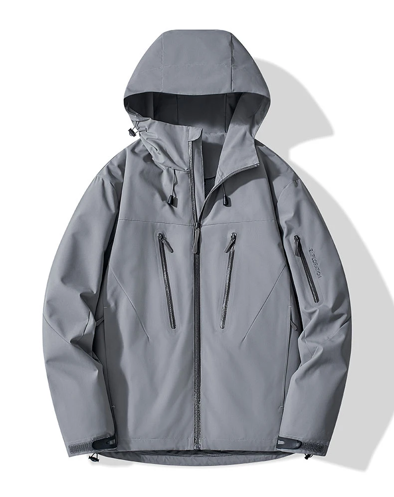 JNLN Unisex Rain Coat Hiking Camping Trekking Mountaineering Waterproof Jackets Men Women Outdoor Sporty Windproof Windbreaker