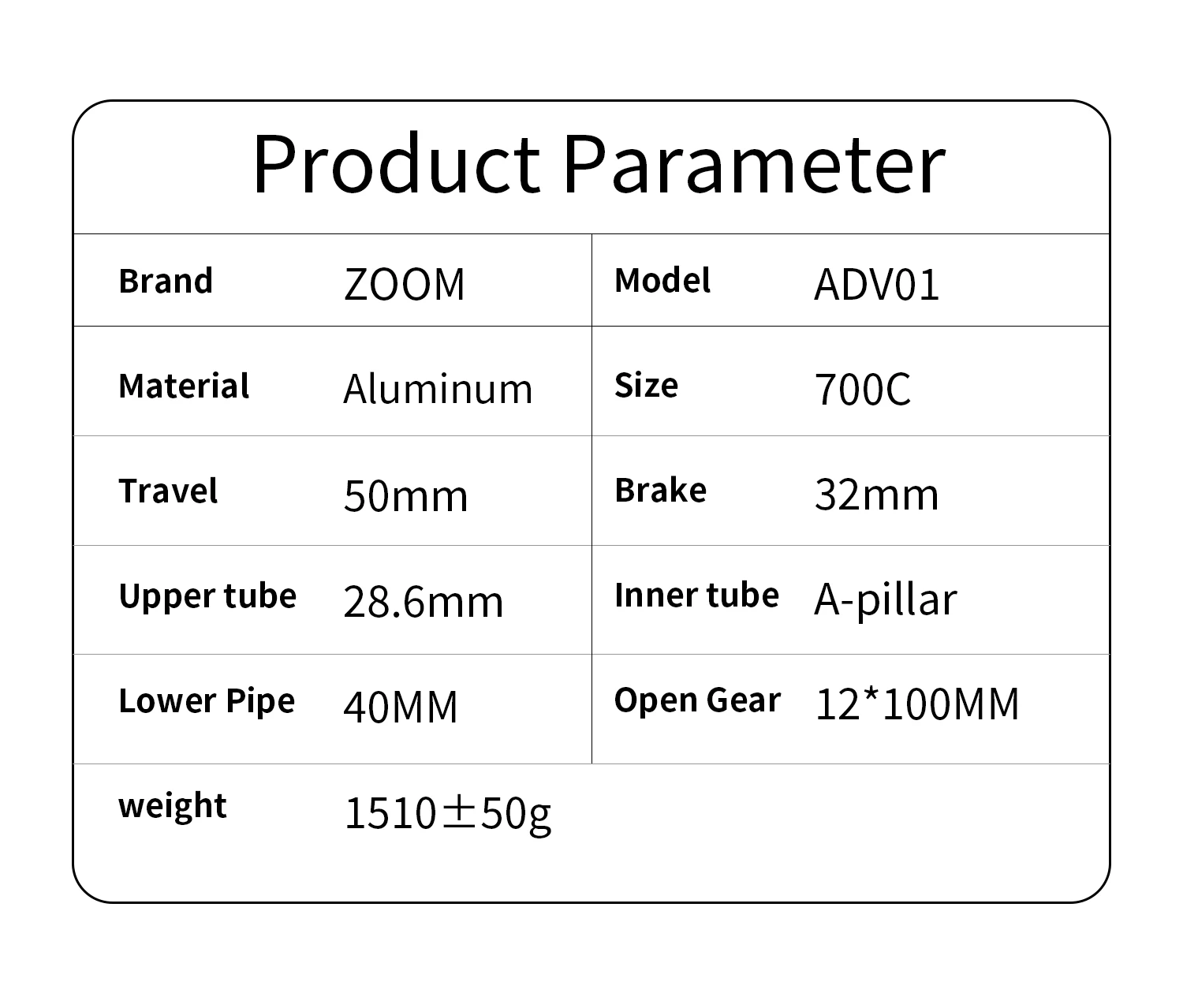 ZOOM 50mm Gravel Bike Road-bike Shock Air Suspension Fork Lockout, and Rebound Damping on Your