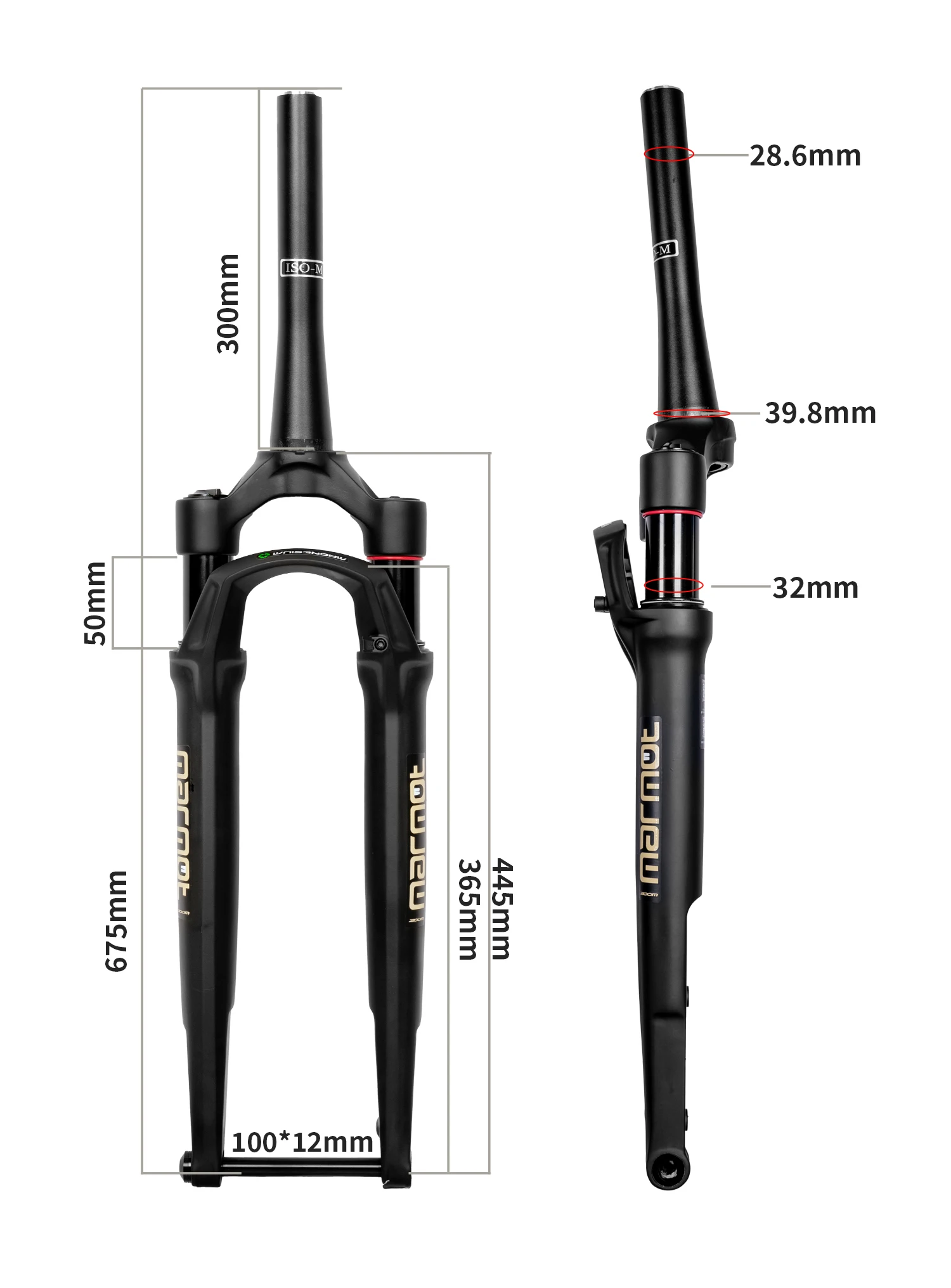 ZOOM 50mm Gravel Bike Road-bike Shock Air Suspension Fork Lockout, and Rebound Damping on Your