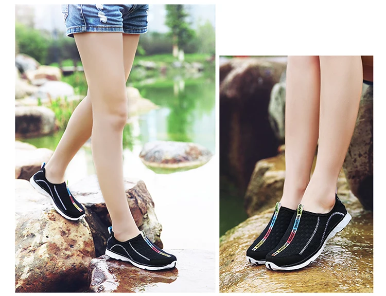 Socone Summer Athletic Shoes, Water Sports, Outdoor Beach Leisure Shoes, Lightweight and Breathable, Slip-On Women's Shoes