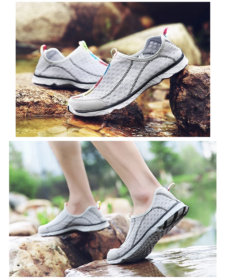Socone Summer Athletic Shoes, Water Sports, Outdoor Beach Leisure Shoes, Lightweight and Breathable, Slip-On Women's Shoes