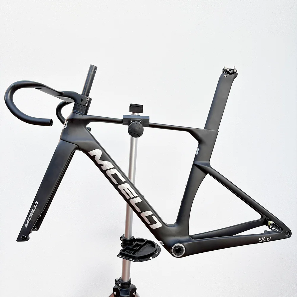 Mcelo EU free 2-5 days arrive Disc Brake Carbon Frame 700*32C AERO Road Bicycle speed bike T47 Full Internal Cable Handlebar