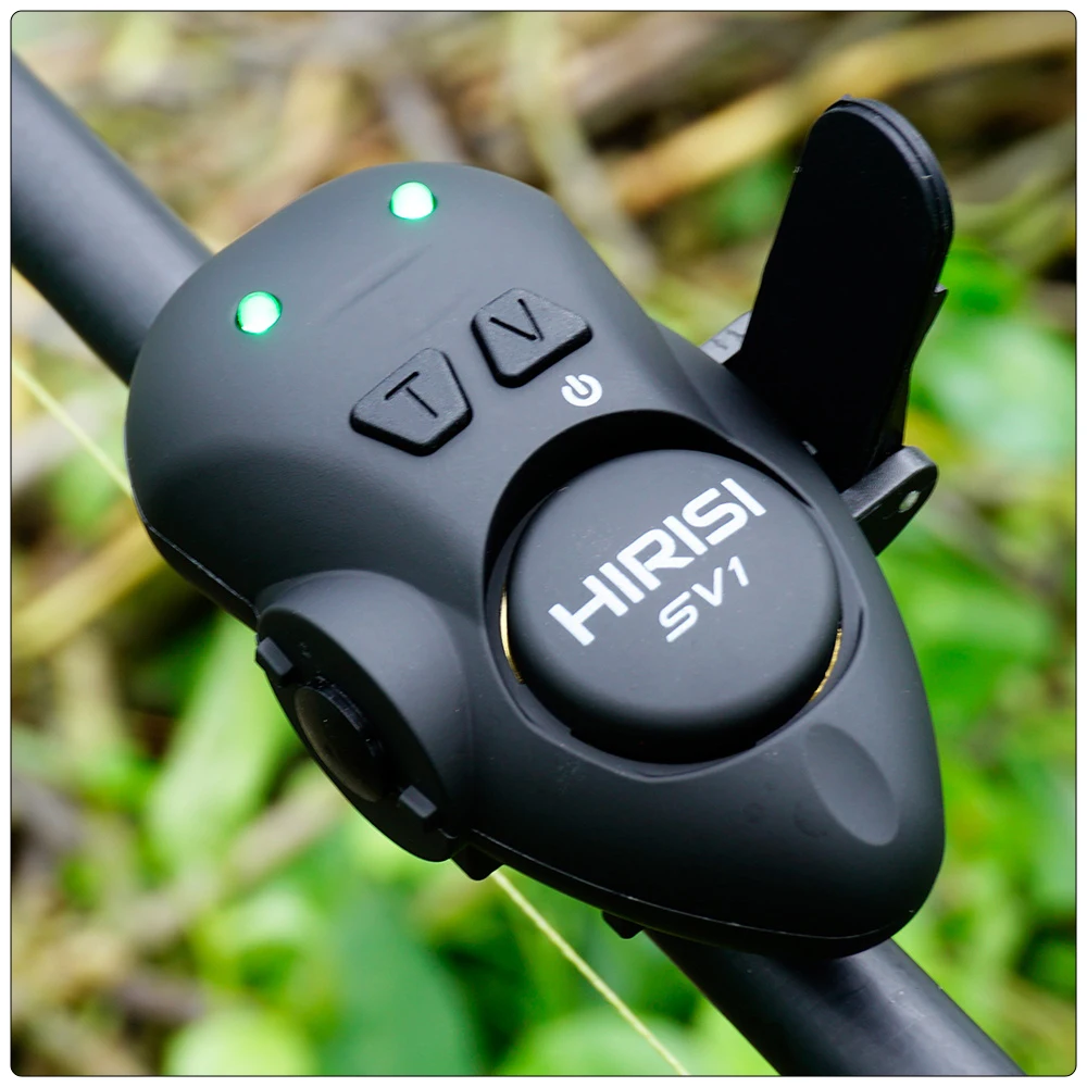 Hirisi Fishing Bait Alarm Set With Portable Case Luminous Fishing Bite Indicator Carp SV1 Fising Accessories