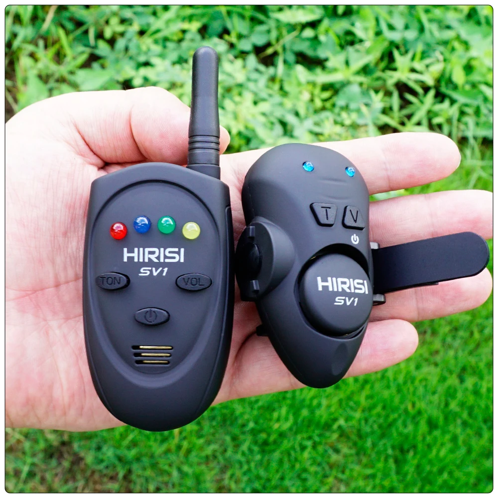 Hirisi Fishing Bait Alarm Set With Portable Case Luminous Fishing Bite Indicator Carp SV1 Fising Accessories