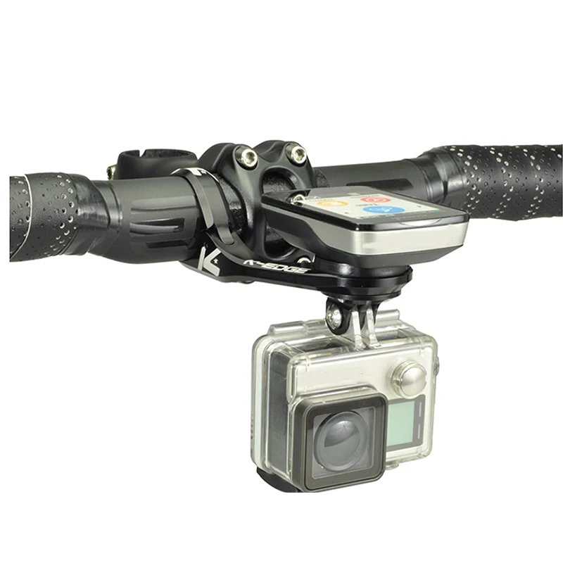 K-edge Garmin Wahoo aluminum alloy Garmin bicycle computer mount compatible with Gopro lights 31.8mm Highway bike, mountain bike