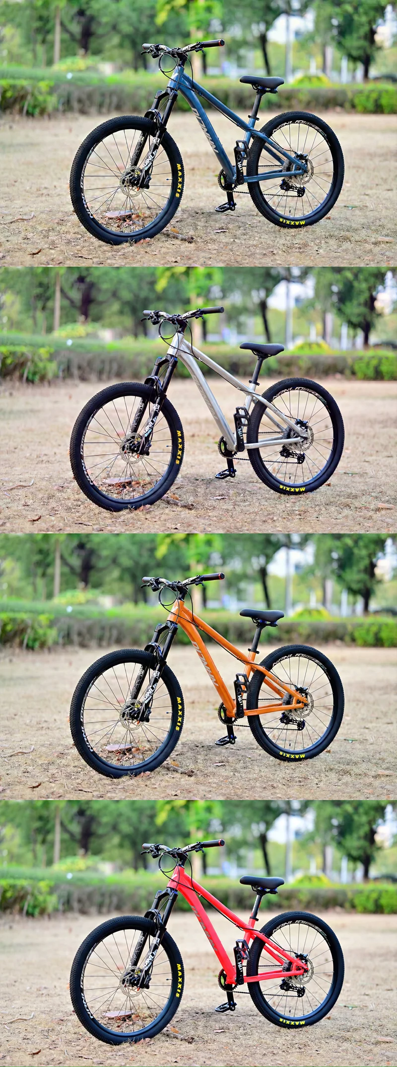 NANLIO XR550 Dirt Jump Bike Frame 26 27.5 Inch Aluminum Alloy MTB Hardtail Frame QR Pump Track 4X with Seatpost Clamp