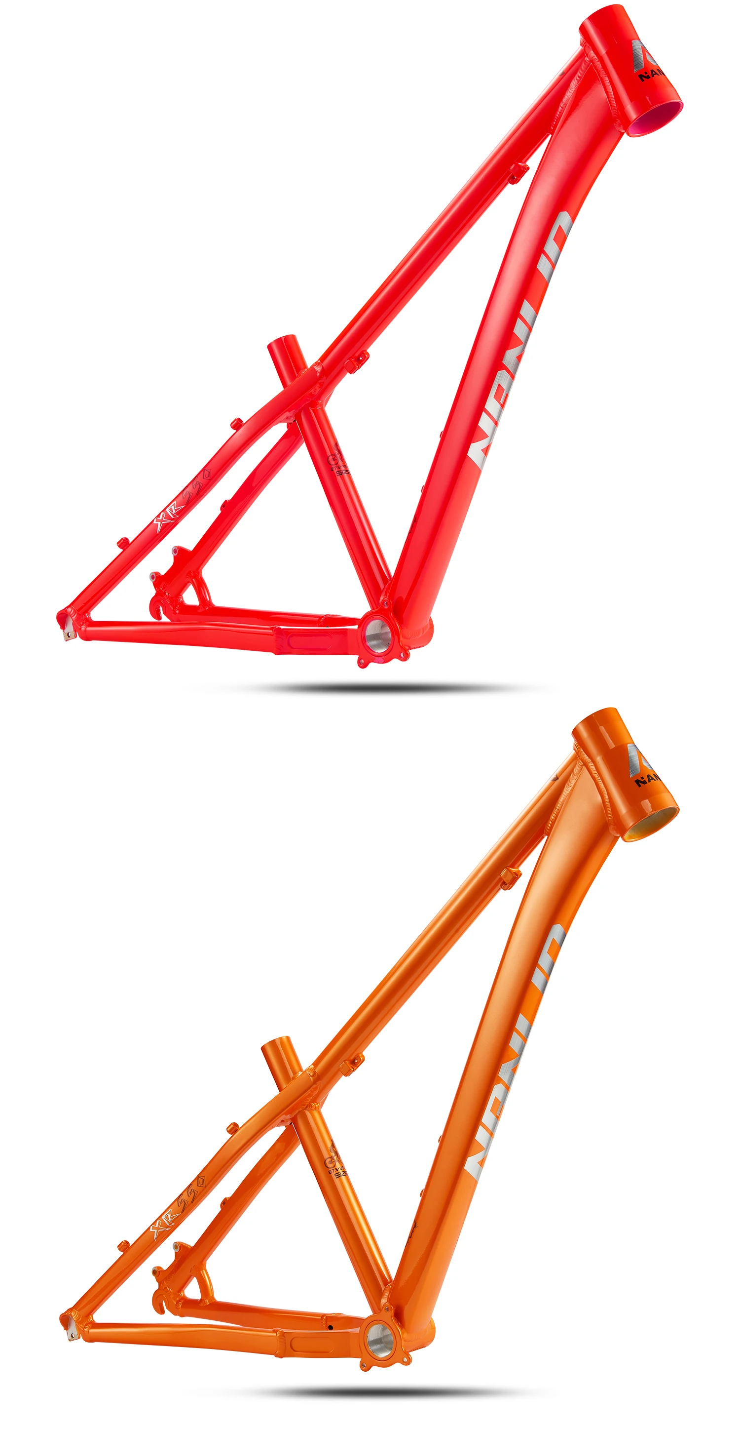 NANLIO XR550 Dirt Jump Bike Frame 26 27.5 Inch Aluminum Alloy MTB Hardtail Frame QR Pump Track 4X with Seatpost Clamp