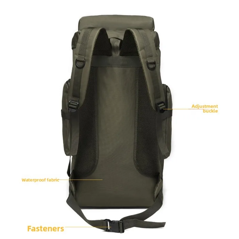 Oxford Cloth Outdoor Backpack Camouflage Hiking Tactical Double Shoulder Backpack Mountaineering Bag for Men Camping and Travel