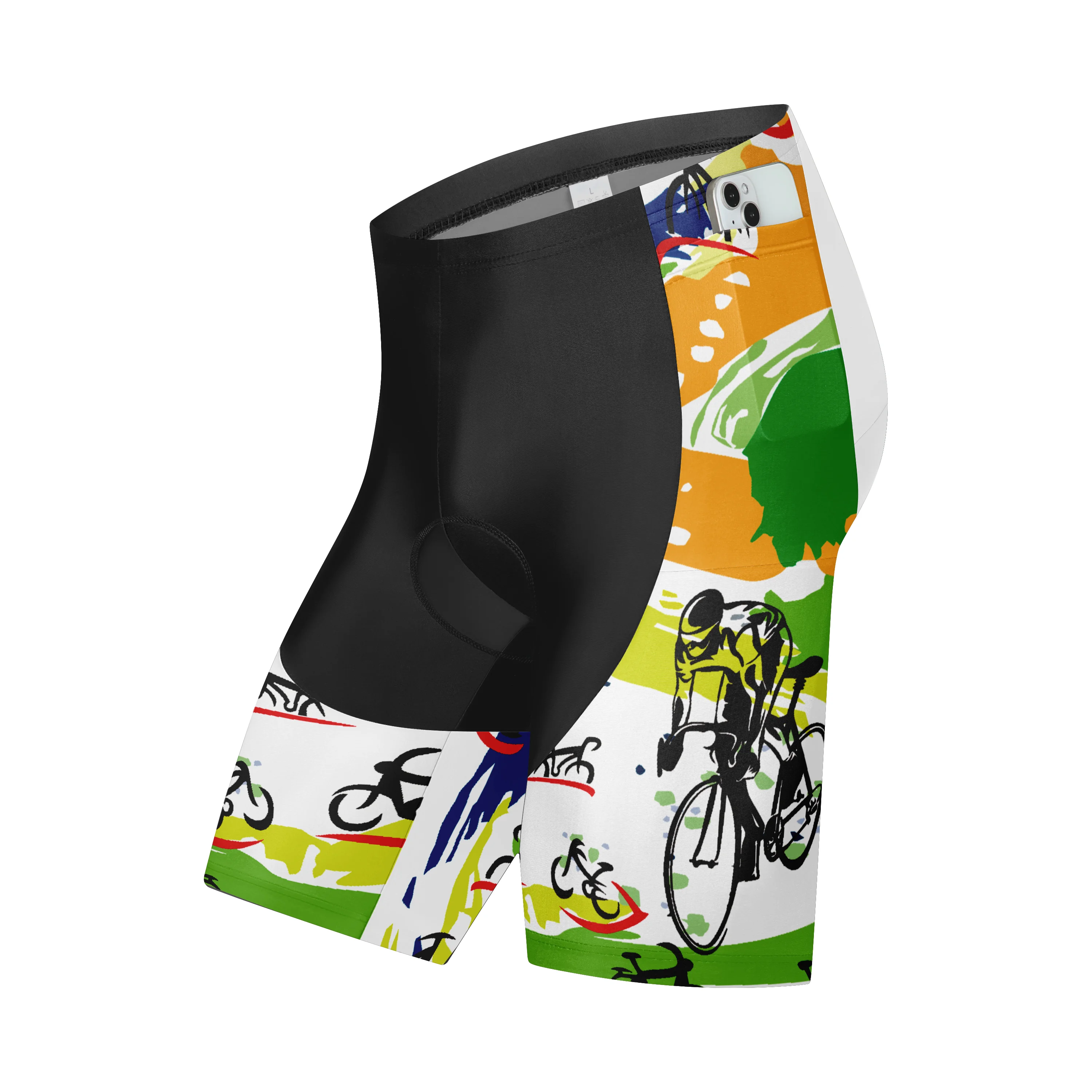 Men's Cycling Shorts 9D Padded Biking Shorts MTB Bicycle Riding Shorts Clothes with Pockets