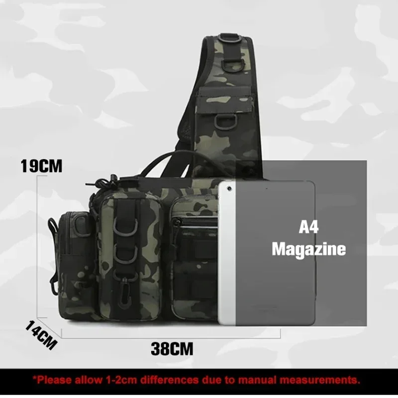 New Large Capacity Fishing Gear Bag One Shoulder / Waist Bag / Crossbody Three-in-One Fishing Rod Storage Bag