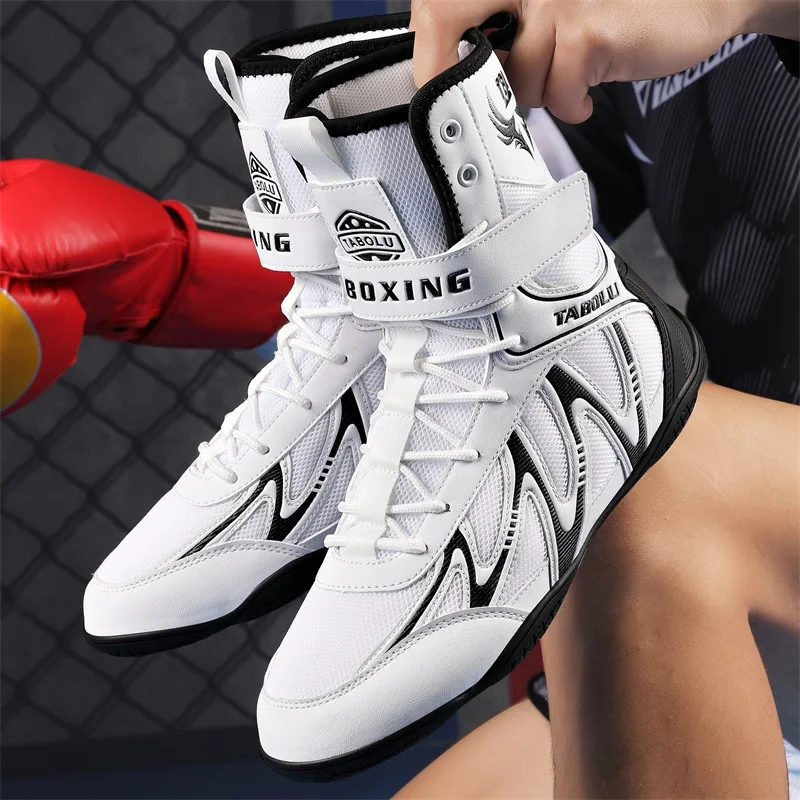 Boxing Shoes Fighting Training Professional Breathable Fighting Boxing Wrestling Squats Competition Sneakers Wrestling Shoes Man