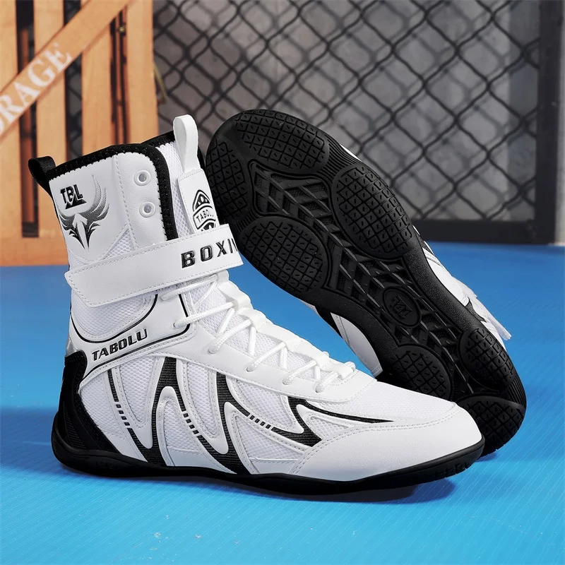 Boxing Shoes Fighting Training Professional Breathable Fighting Boxing Wrestling Squats Competition Sneakers Wrestling Shoes Man