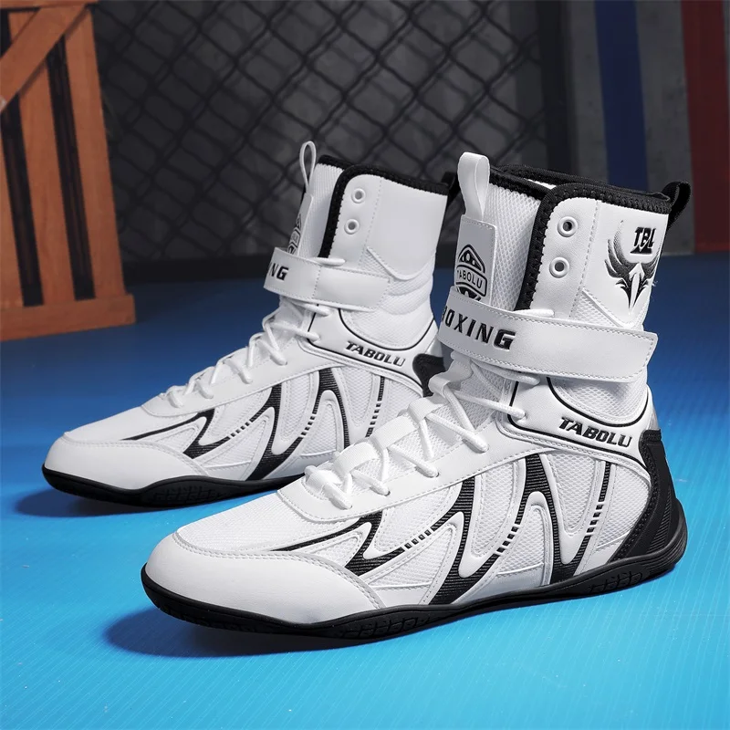 Boxing Shoes Fighting Training Professional Breathable Fighting Boxing Wrestling Squats Competition Sneakers Wrestling Shoes Man