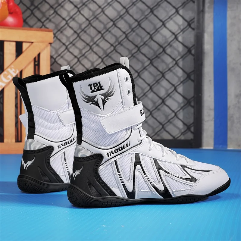 Boxing Shoes Fighting Training Professional Breathable Fighting Boxing Wrestling Squats Competition Sneakers Wrestling Shoes Man