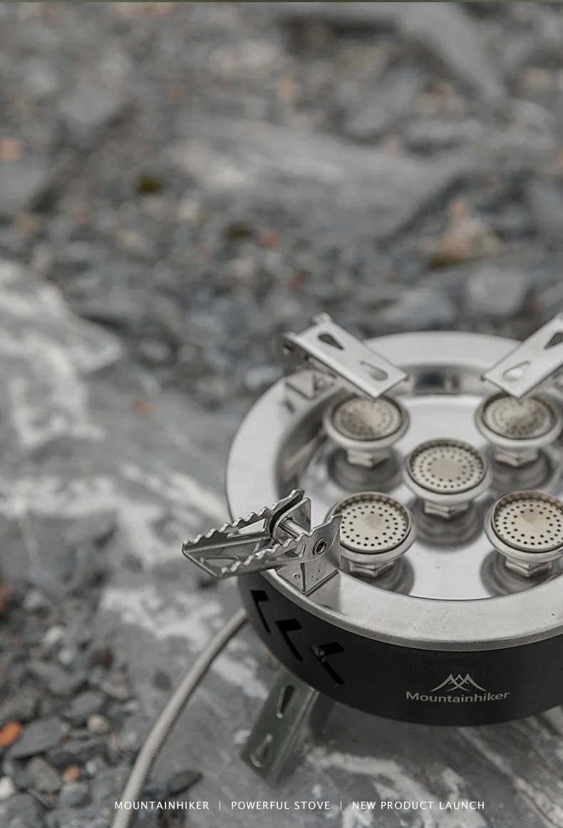 MOUNTAINHIKER Tourist Burner Gas Stove Cookware Portable Furnace Picnic Barbecue Tourism Supplies Outdoor Camping Recreation
