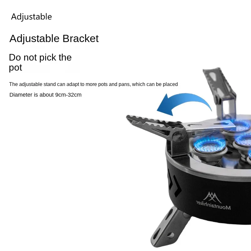MOUNTAINHIKER Tourist Burner Gas Stove Cookware Portable Furnace Picnic Barbecue Tourism Supplies Outdoor Camping Recreation