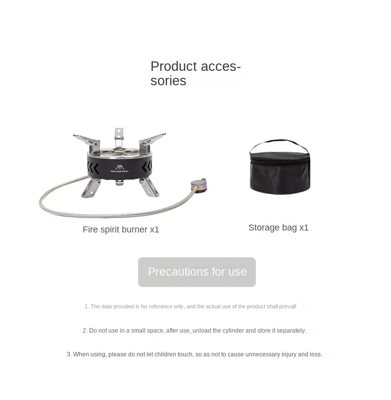 MOUNTAINHIKER Tourist Burner Gas Stove Cookware Portable Furnace Picnic Barbecue Tourism Supplies Outdoor Camping Recreation